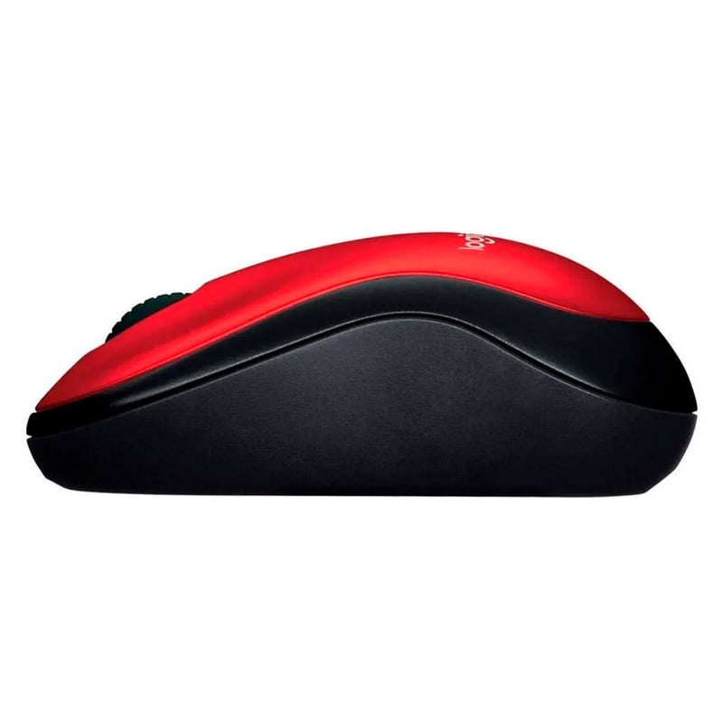 LOGITECH 910-003635 Mouse inalámbrico M185 compacto Rojo