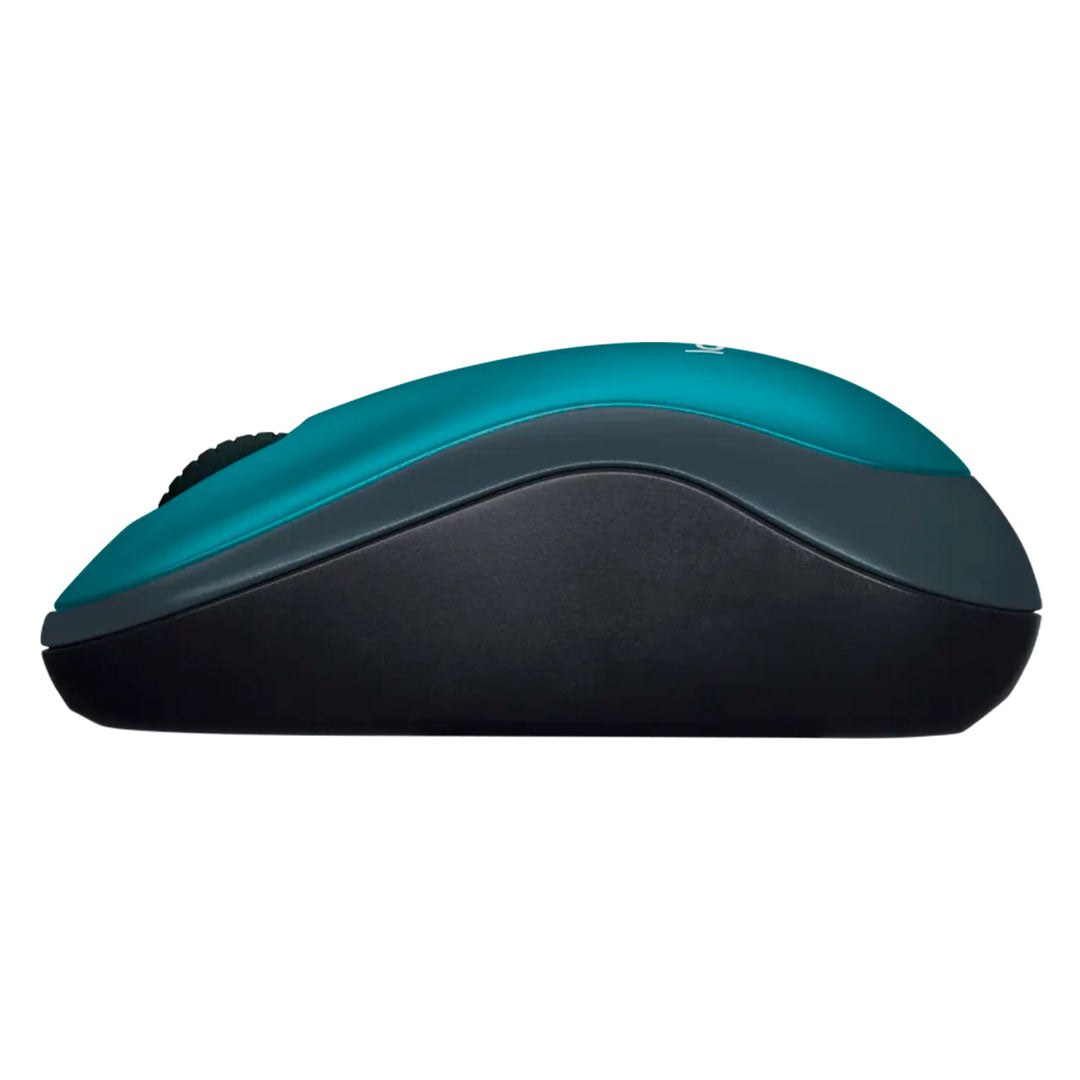 LOGITECH M185 Mouse inalámbrico compacto Verde, USB 2.4GHz, 1000dpi,  910-003636