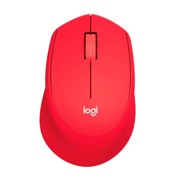 LOGITECH M280 Mouse óptico inalámbrico Rojo, USB, 2.4 Ghz, 1000 dpi, 910-004286