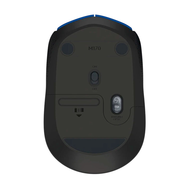 LOGITECH M170 Mouse inalámbrico, Azul, 910-004800