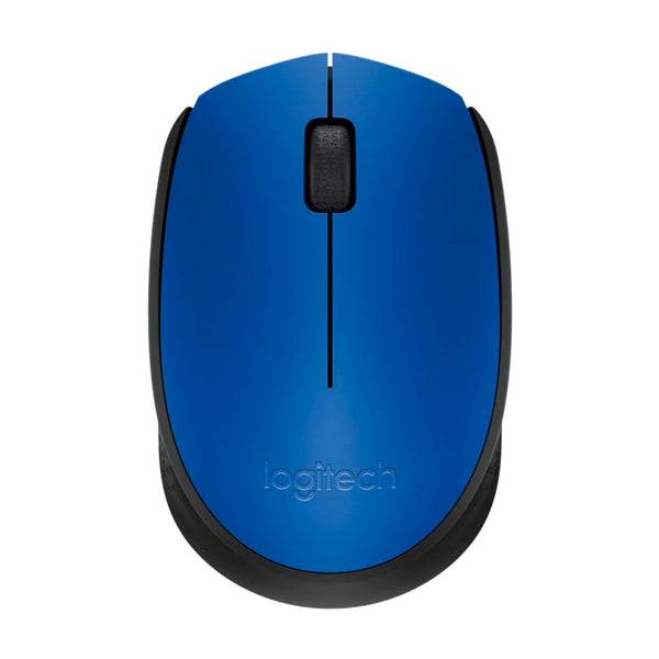 LOGITECH M170 Mouse inalámbrico ambidiestro, 1000 dpi, Azul, 910-004800