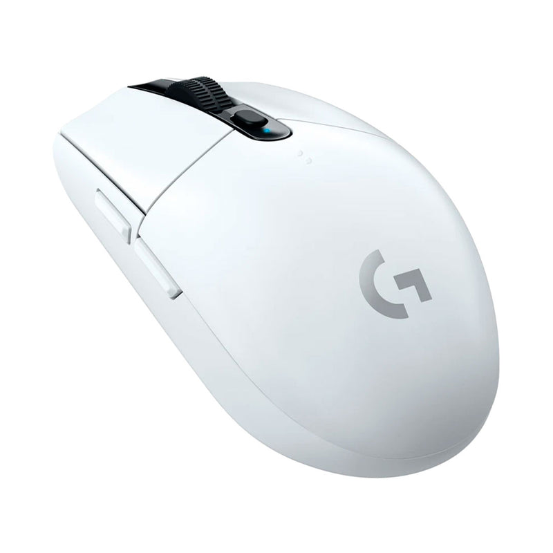 LOGITECH G305 Mouse óptico inalámbrico Blanco, GAMING, USB  LIGHTSPEED, SENSOR HERO 12000 dpi, 6 botones, 910-005289