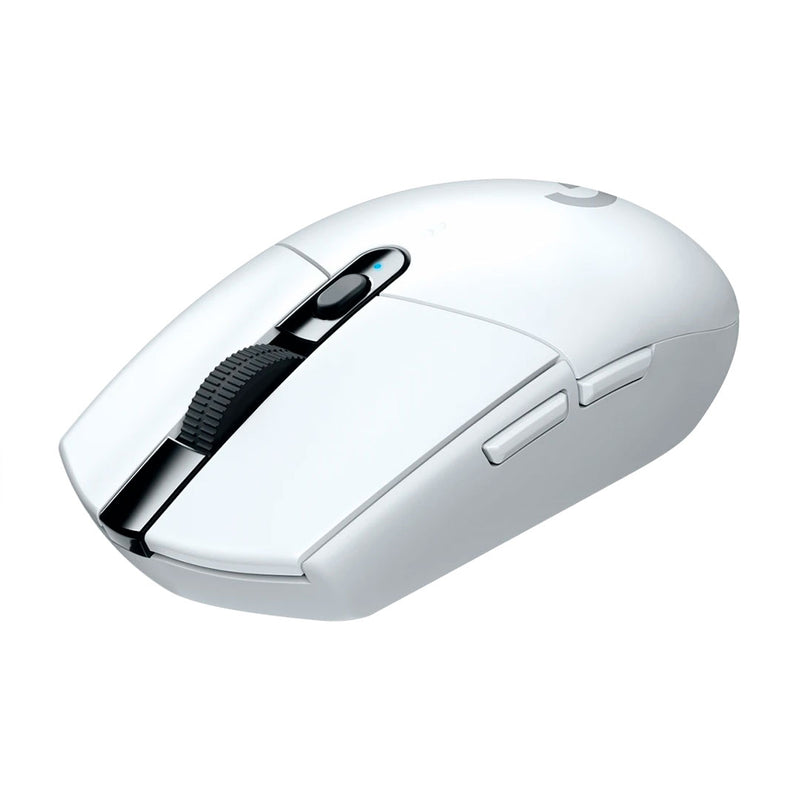 LOGITECH G305 Mouse óptico inalámbrico Blanco, GAMING, USB  LIGHTSPEED, SENSOR HERO 12000 dpi, 6 botones, 910-005289