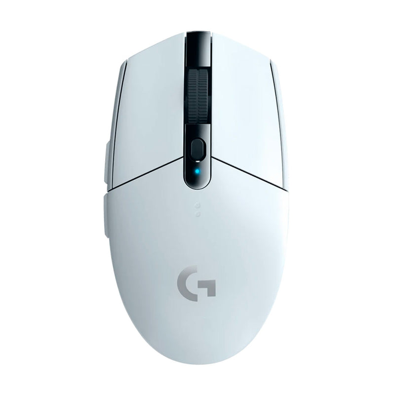 LOGITECH G305 Mouse óptico inalámbrico Blanco, GAMING, USB  LIGHTSPEED, SENSOR HERO 12000 dpi, 6 botones, 910-005289