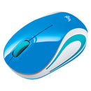 LOGITECH M187 Mouse inalámbrico extrapequeño 1000 dpi, Azul, 910-005360