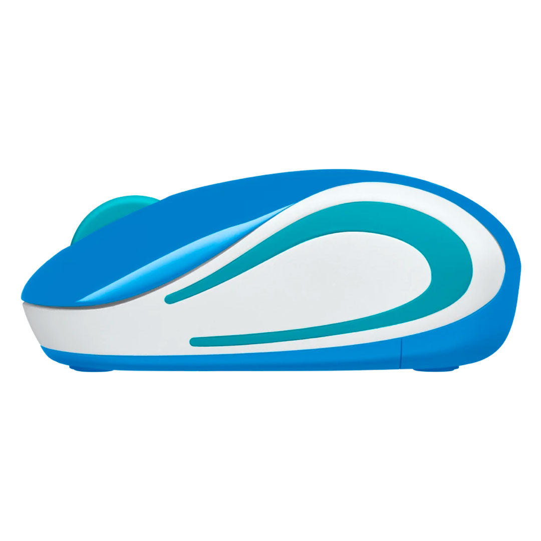 LOGITECH M187 Mouse inalámbrico extrapequeño 1000 dpi, Azul, 910-005360