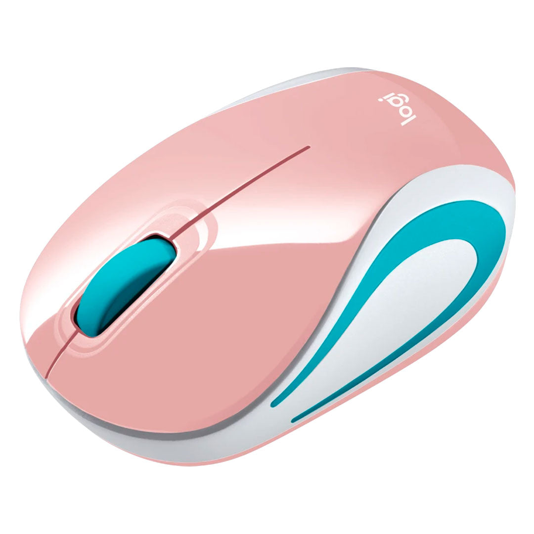 LOGITECH M187 Mouse inalámbrico extrapequeño 1000 dpi, Rosa, 910-005364