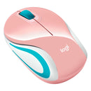 LOGITECH M187 Mouse inalámbrico extrapequeño 1000 dpi, Rosa, 910-005364