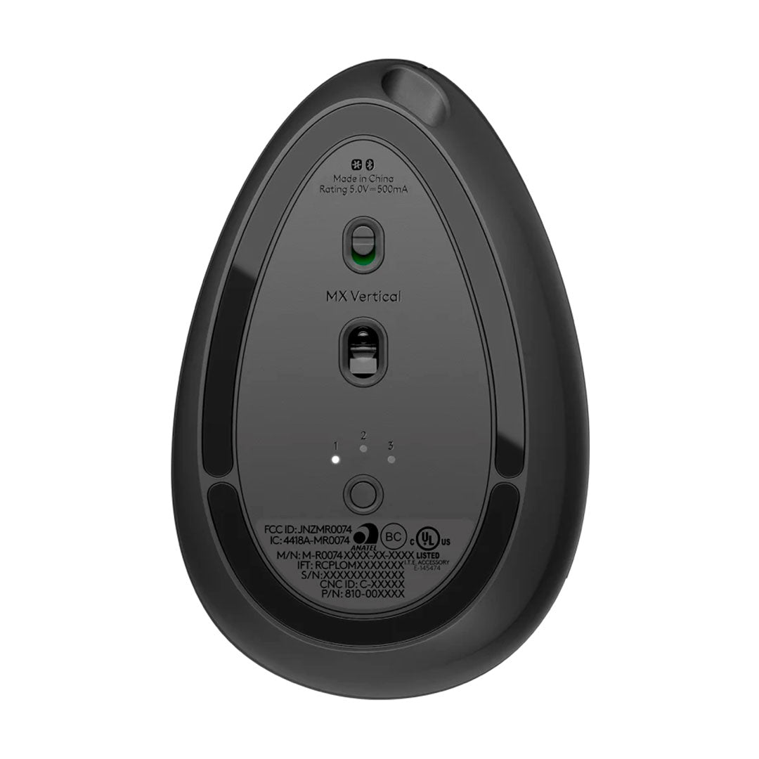 LOGITECH MX VERTICAL Mouse ergonómico avanzado, Negro, 910-005447
