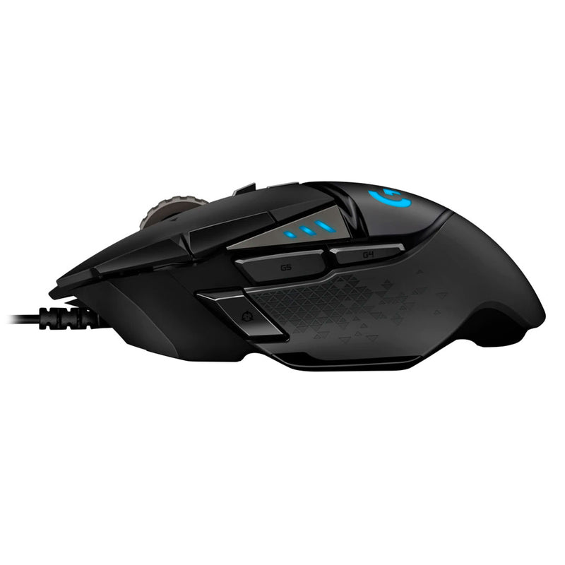 LOGITECH 910-005469 Mouse G502 HERO Gamer LIGHTSYNC RGB 16000 dpi Negro