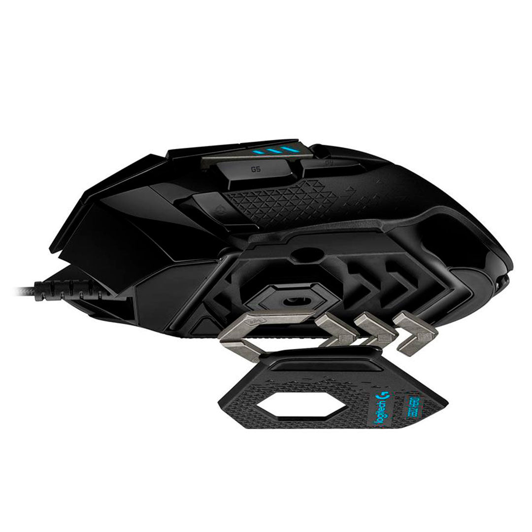LOGITECH G502 HERO Mouse óptico Gaming RGB Lightsync, sensor HERO 16000 dpi, Negro, 910-005469