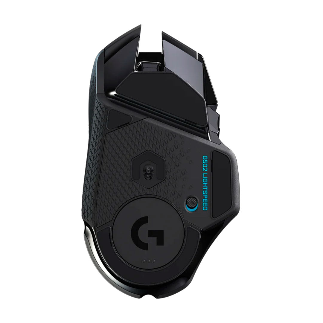 LOGITECH G502 Mouse óptico inalámbrico Gaming, Lightspeed, RGB Lightsync, sensor HERO 25600 dpi, Negro, 910-005565
