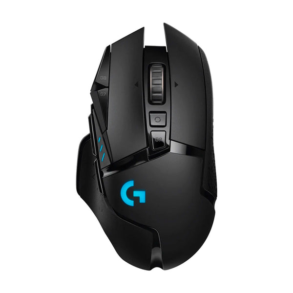 LOGITECH G502 Mouse óptico inalámbrico Gaming, Lightspeed, RGB Lightsync, sensor HERO 25600 dpi, Negro, 910-005565