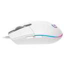 LOGITECH G203 Mouse Gamer USB RGB Lightsync 6 botones 8000dpi Blanco, 910-005791
