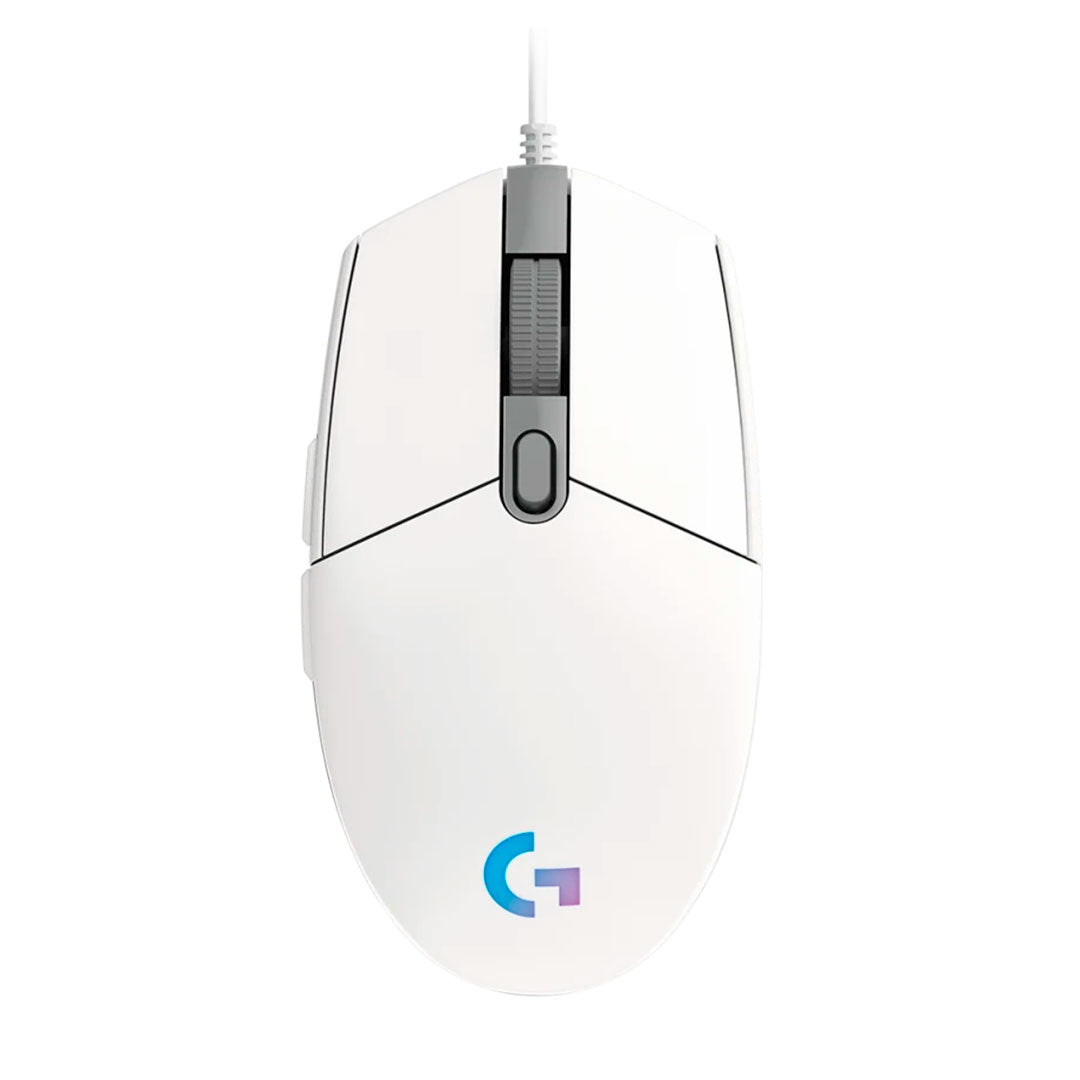 LOGITECH G203 Mouse Gamer USB RGB 6 botones 8000dpi Blanco