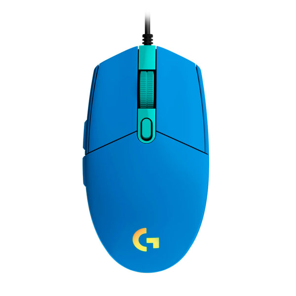 LOGITECH G203 Mouse óptico Gaming USB, RGB Lightsync, 6 botones, 8000 dpi, Azul, 910-005792