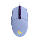 LOGITECH G203 Mouse Gamer USB RGB Lightsync, 6 botones, 8000dpi, Lila 910-005851
