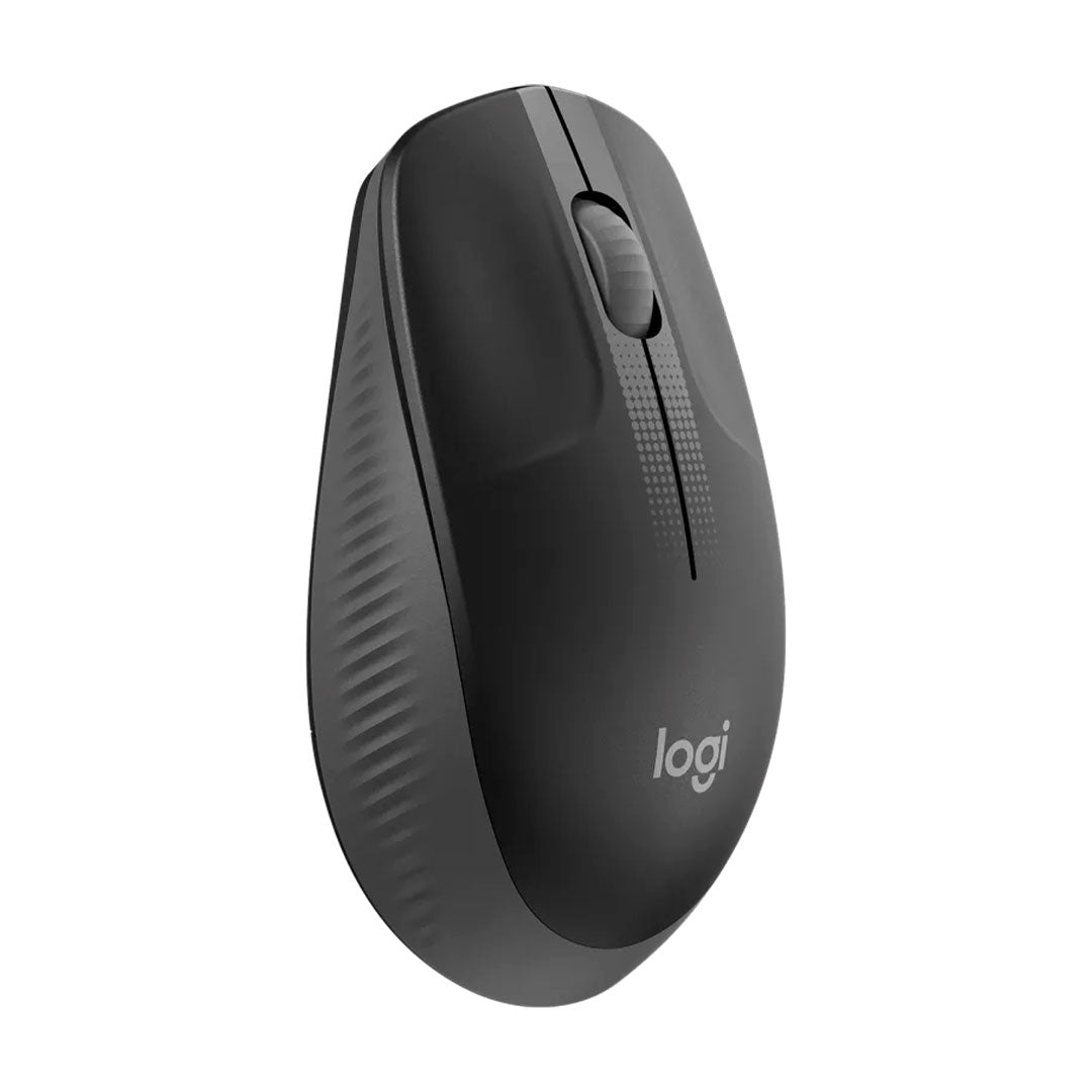 LOGITECH M190 Mouse inalámbrico 1000dpi Negro con gris USB - 910-005902