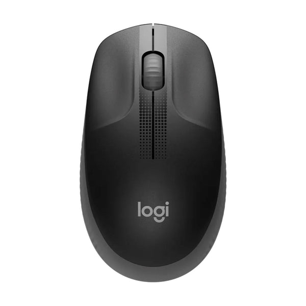 LOGITECH M190 Mouse inalámbrico Negro con gris, USB, 1000 dpi, 910-005902