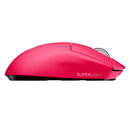 LOGITECH PRO X Mouse inalámbrico Gamer Superlight, sensor HERO 25000 dpi, Fucsia, 910-005954