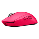 LOGITECH PRO X Mouse inalámbrico Gamer Superlight, sensor HERO 25000 dpi, Fucsia, 910-005954