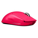 LOGITECH PRO X Mouse inalámbrico Gamer Superlight, sensor HERO 25000 dpi, Fucsia, 910-005954