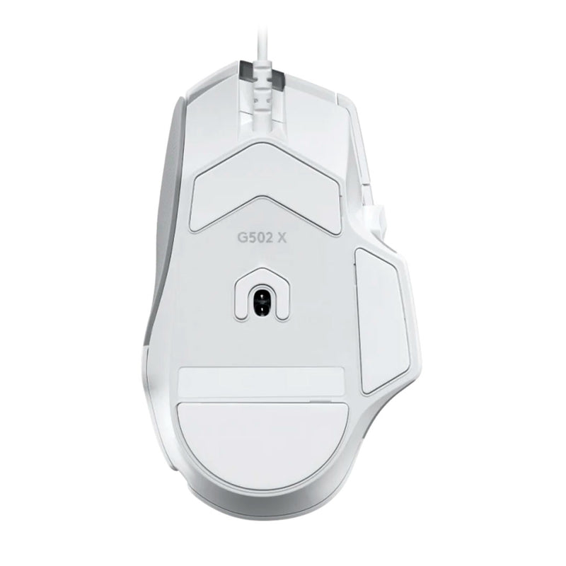 LOGITECH G502 X Mouse óptico inalámbrico Blanco, GAMING, INTERRUPTORES LIGHTFORCE, SENSOR HERO 25600 dpi, 910-006144