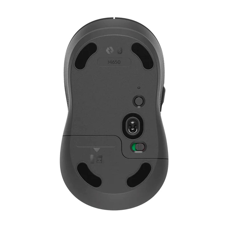 LOGITECH SIGNATURE M650 Mouse inalámbrico mediano, Negro, 910-006250