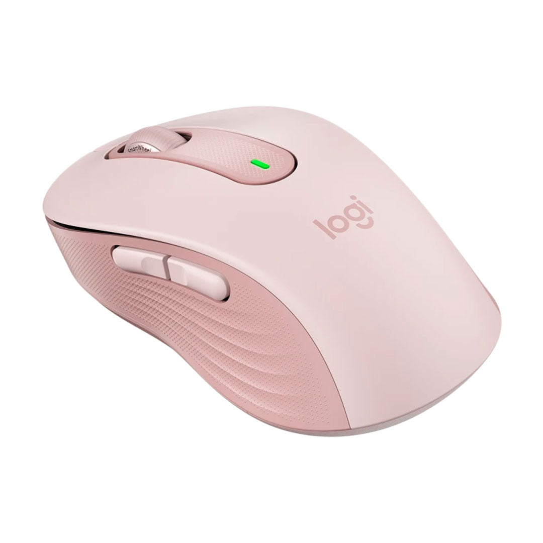 LOGITECH SIGNATURE M650 Mouse inalámbrico mediano, Rosa, 910-006251