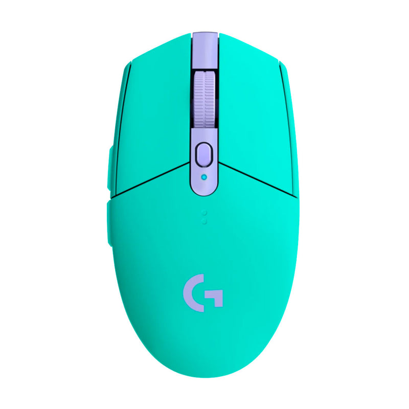 LOGITECH G305 Mouse óptico inalámbrico Menta, GAMING, USB LIGHTSPEED,SENSEOR HERO 12000 dpi, 6 botones, 910-006376