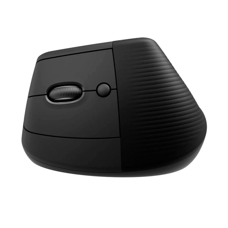 LOGITECH LIFT Mouse vertical ergonómico zurdo 6 botones, Negro, Bluetooth, USB, 4000 dpi, 910-006467