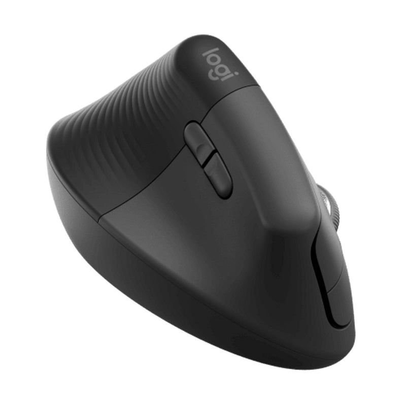 LOGITECH LIFT Mouse vertical ergonómico zurdo 6 botones, Negro, Bluetooth, USB, 4000 dpi, 910-006467