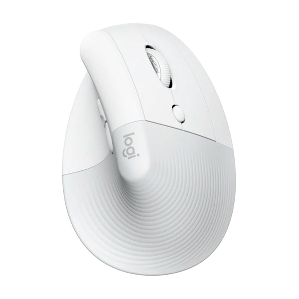 LOGITECH LIFT Mouse vertical ergonómico derecho 6 botones, Blanco, Bluetooth, USB, 4000 dpi, 910-006469