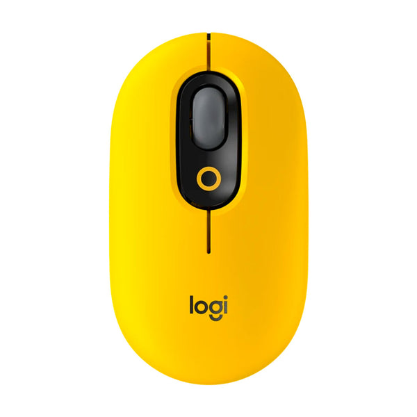 LOGITECH POP Mouse inalámbrico con función personalizable 4000 DPI, Amarillo, 910-006543