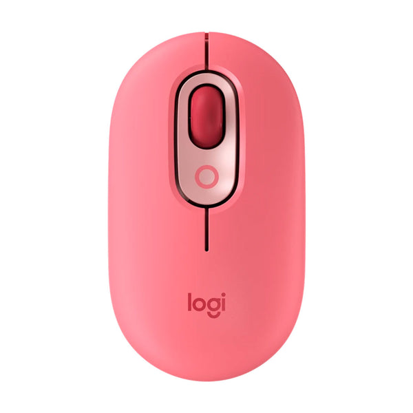 LOGITECH POP Mouse inalámbrico con función personalizable 4000 DPI, Rojo, 910-006545