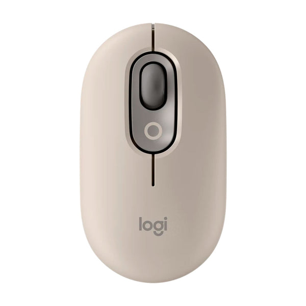 LOGITECH POP Mouse inalámbrico con función personalizable 4000 DPI, Beige, 910-006648