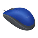 LOGITECH M110 SILENT Mouse óptico Azul, silencioso, 1000 dpi, 910-006662