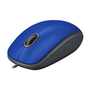 LOGITECH M110 SILENT Mouse óptico Azul, silencioso, 1000 dpi, 910-006662