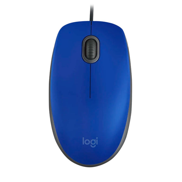 LOGITECH M110 SILENT Mouse óptico Azul, silencioso, 1000 dpi, 910-006662