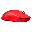 LOGITECH PRO X Mouse inalámbrico Gamer Superlight, sensor HERO 25000 dpi, Rojo, 910-006783