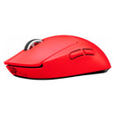 LOGITECH PRO X Mouse inalámbrico Gamer Superlight, sensor HERO 25000 dpi, Rojo, 910-006783