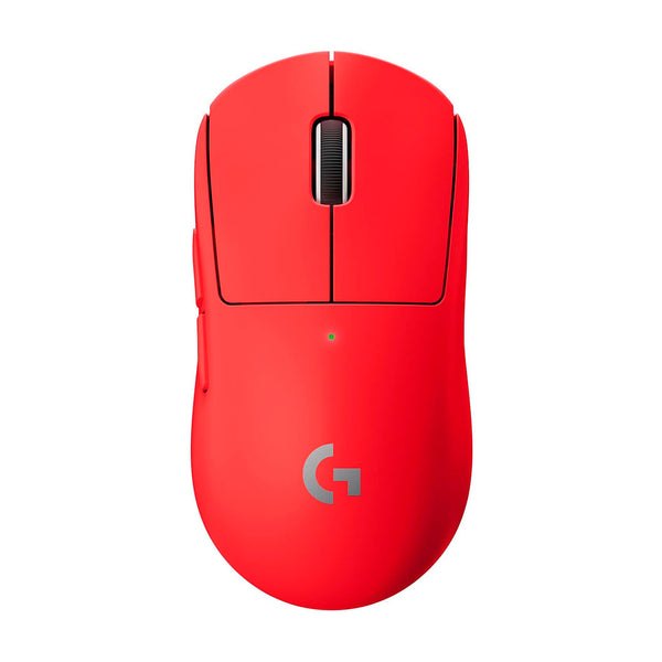 LOGITECH PRO X Mouse inalámbrico Gamer Superlight, sensor HERO 25000 dpi, Rojo, 910-006783