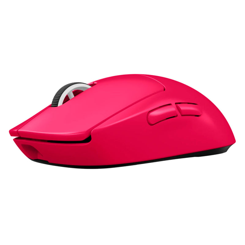 LOGITECH PRO X SUPERLIGHT 2 Mouse óptico inalámbrico Magenta, GAMING,,USB LIGHTSPEED, SENSOR HERO 2 de 44000 dpi, Interruptores híbridos LIGHTFORCE, 910-006795