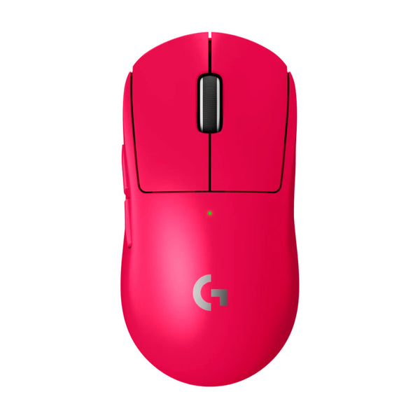 LOGITECH PRO X SUPERLIGHT 2 Mouse óptico inalámbrico Magenta, GAMING,,USB LIGHTSPEED, SENSOR HERO 2 de 44000 dpi, Interruptores híbridos LIGHTFORCE, 910-006795