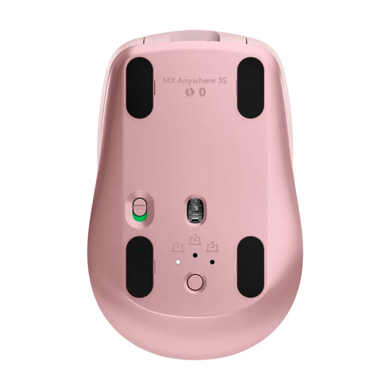 LOGITECH MX ANYWHERE 3S Mouse inalámbrico Bluetooth de alto rendimiento, Rosa, 910-006934