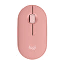LOGITECH PEBBLE 2 M350S Mouse inalámbrico Bluetooth con botón personalizable, Rosado, 910-007048