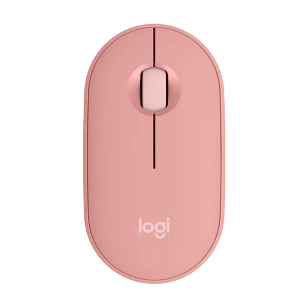 LOGITECH PEBBLE 2 M350S Mouse inalámbrico Bluetooth con botón personalizable, Rosado, 910-007048