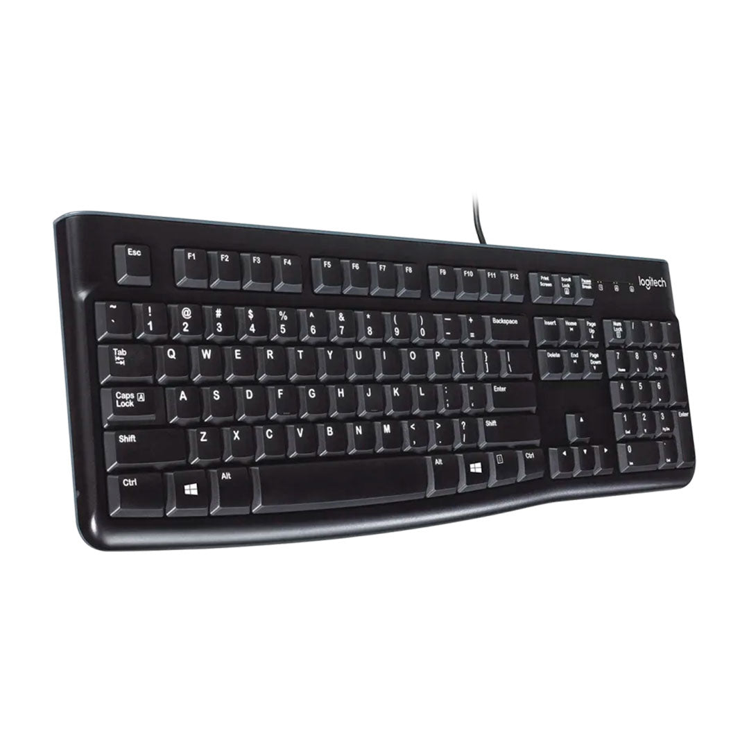 LOGITECH K120 Teclado estándar silencioso USB, 920-004422