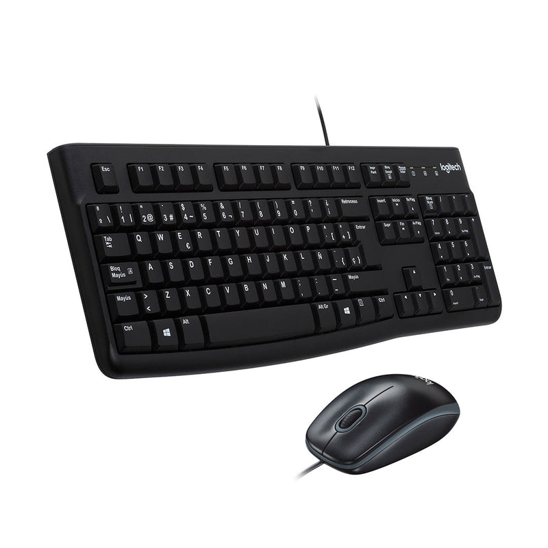 LOGITECH MK120 Kit Teclado y Mouse USB Negro 920-004428