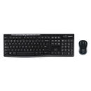 LOGITECH 920-004432 MK270 Kit de teclado e mouse sem fio Receptor USB Preto 2,4 GHz 